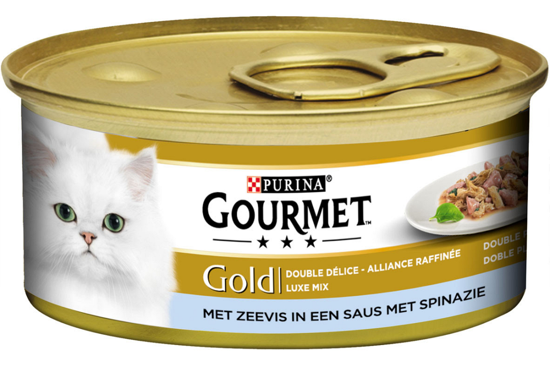 kattenvoer Gold Luxe Mix zeevis/spinazie gr | Center