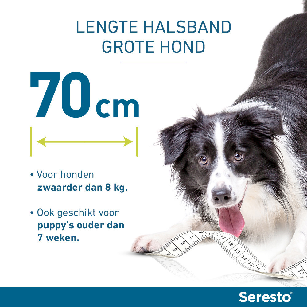 Zaailing modder planter Seresto band voor grote honden | Animal Center