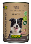 Biofood hondenvoer Bio Kalkoen Menu Sensitive 400 gr