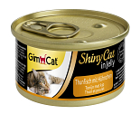 GimCat kattenvoer ShinyCat in jelly tonijn met kip 70 gr