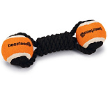 Beeztees Flossytoy met Tennisbal Jef Zwart