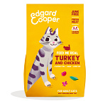Edgard & Cooper kattenvoer Adult Kalkoen en Kip 325 gr