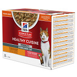 Hill's Science Plan Adult Healthy Cuisine Sterilised 12 x 80 gr