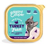 Edgard & Cooper Hondenvoer Adult Pate Turkey Feast 150 gr