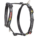 Rogz Hondentuig Fancy Dress Multi Bone Black