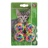 Kattenspeelgoed Wirwar Bal met Bel Assorti 4 st