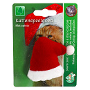 Kattenspeelgoed kerstmuts met Catnip
