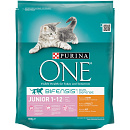 One kattenvoer Junior kip en volkoren granen 800 gr