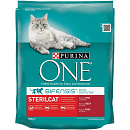 Purina One Kattenvoer Sterilcat rund en tarwe 800 gr