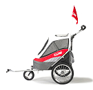 Innopet Sporty Dog Trailer Deluxe Red/white