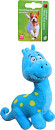 Dino blauw met piep <br>15 cm