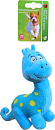 Dino blauw met piep <br>15 cm