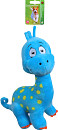 Dino blauw met piep <br>25 cm