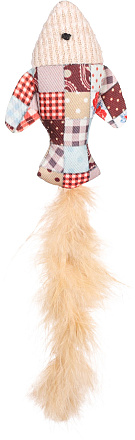 Flamingo kattenspeelgoed Vinta Vis met Veer