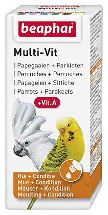 Beaphar Multi-Vit papegaaien + grote parkieten 20 ml