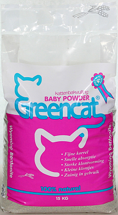 Greencat kattenbakvulling Baby Powder
