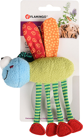 Flamingo kattenspeelgoed Yowly Libelle met Pootjes