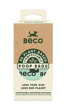 Beco Pets poepzakjes composteerbaar <br>8 x 12 st
