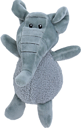 Giraffe/Tijger/Olifant Schapenwol Assorti <br>23 cm