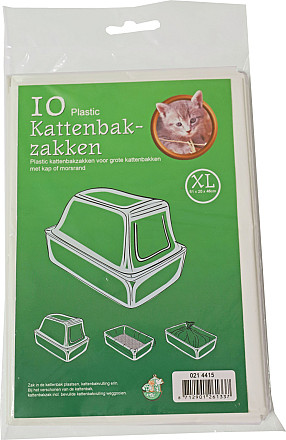 Kattenbakzakken XL <br>10 st wit