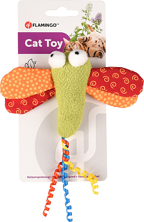Flamingo kattenspeelgoed Yowly Libelle