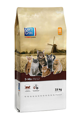 CaroCroc kattenvoer <br>3-Mix 15 kg