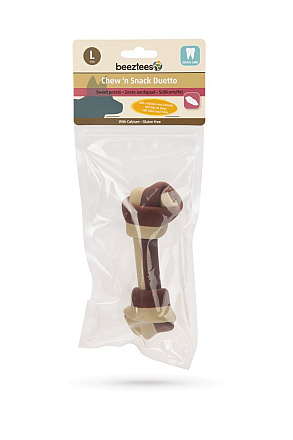 Beeztees Chew 'n Snack Duetto kip/kaas 17 cm