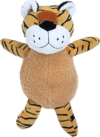 Giraffe/Tijger/Olifant Schapenwol Assorti <br>23 cm