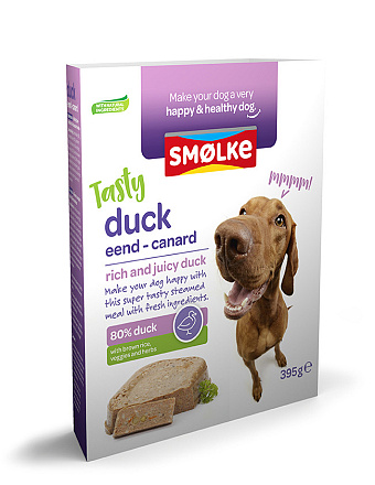 Smølke hondenvoer Vers Gestoomd Eend 395 gr