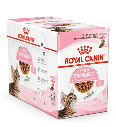 Wie bad neef Royal Canin kattenvoer Kitten Sterilised Gravy 12 x 85 gr | Animal Center