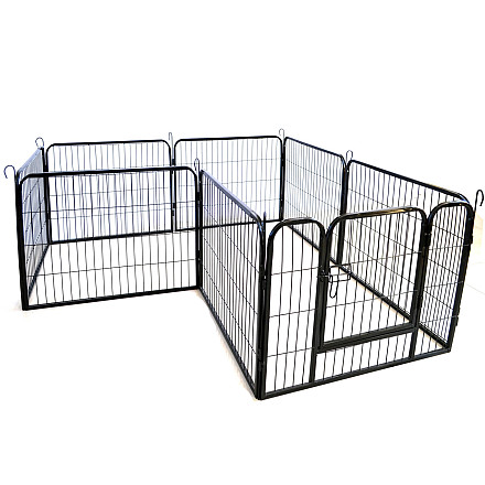 Prime Line Playpen puppyren Black 8 Panelen