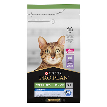 Pro Plan kattenvoer Sterilized Senior Kalkoen 1,5 kg