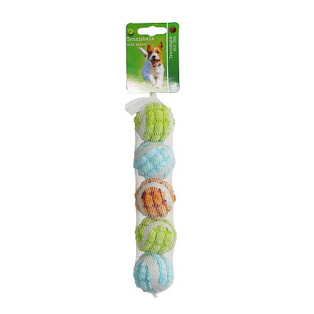 Hondenspeelgoed Tennisbal Soft Squeak Assorti