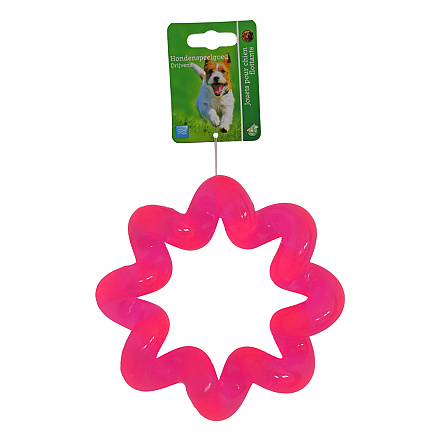 Hondenspeelgoed Spiraalring Roze 16 cm
