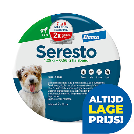 Seresto Band voor kleine Honden tot 8 kg<br> 2 st