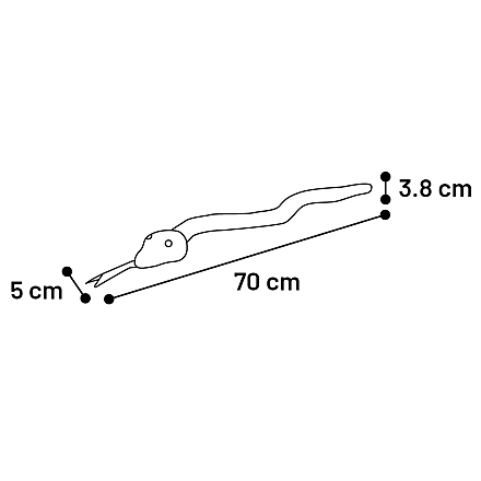 Flamingo Flocco Touw Groen/Zwart 70 cm