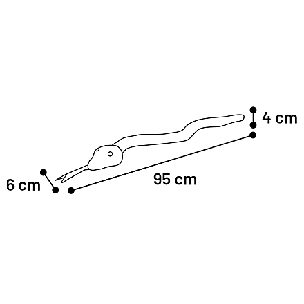 Flamingo Flocco Touw Kaki 95 cm