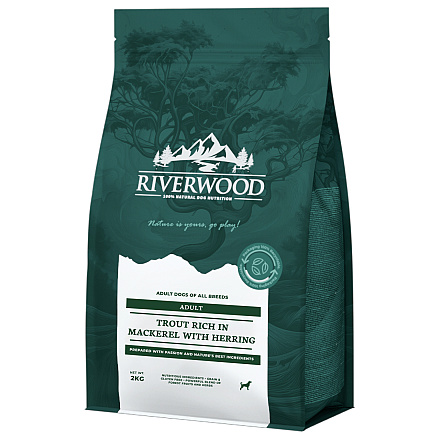 Riverwood Hondenvoer Adult Trout & Mackerel 2 kg