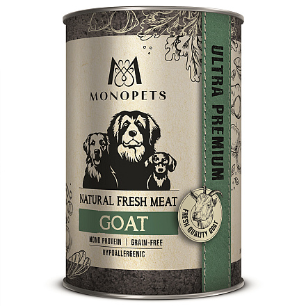 Monopets Hondenvoer Fresh Meat Goat 400 gr