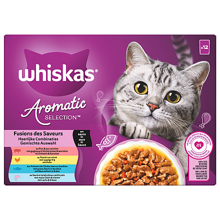 Whiskas Kattenvoer Aromatic Selection Fusions 12 x 85 gr