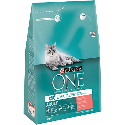 One kattenvoer Adult zalm en volkoren granen 3 kg