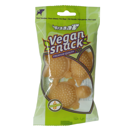 Braaaf Vegan Snack Turtle S Naturel 3 st