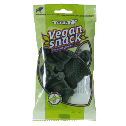 Braaaf Vegan Snack Turtle S Groen 3 st