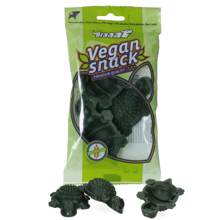 Braaaf Vegan Snack Turtle S Groen 3 st