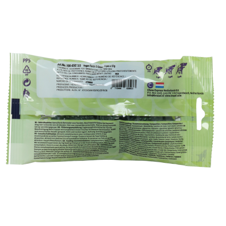 Braaaf Vegan Snack Turtle S Groen 3 st