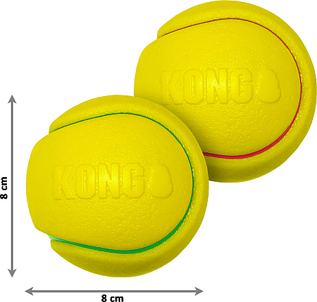 Kong Squeezz Tennis Assorti L 2 st