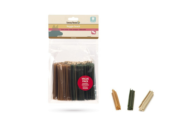 Beeztees Veggie snack Staaf mix 12 cm 500 gr