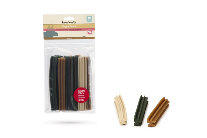 Beeztees Veggie snack Staaf mix 18 cm 500 gr