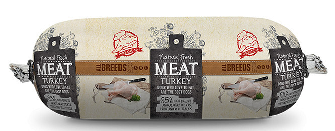 Natural Fresh MEAT hondenworst turkey <br>250 gr