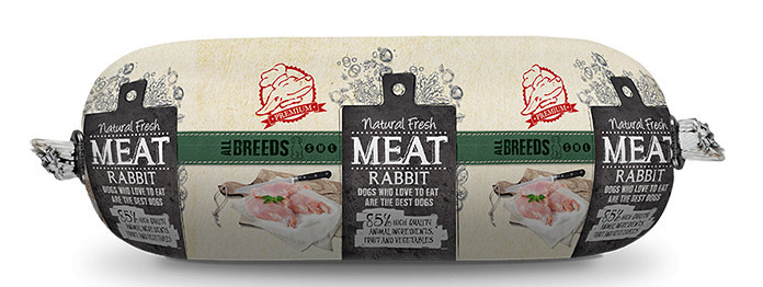 Natural Fresh MEAT hondenworst rabbit <br>250 gr